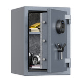 Grey High Capacity Digital Fireproof Safe with Adjustable Shelf for Money & Jewelry, 1.29 Cubic Feet, RPNB RPFS50G
