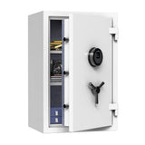Large White Fireproof Safe with Fingerprint Sensor, Biometric Home Safe, 2.12 Cubic Feet, RPNB RPFS66W