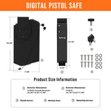 Quick Access Drop Down gun Safe with Digit Keypad Lock, Mounted Handgun Safe-RPNB RP311E