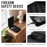 Portable Digital Pistol Safe – Quick Access Handgun Lock Box for Car, Home & Travel Gun Case with Electronic Keypad - RPNB RP2019