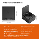 RPNB Biometric 4 Pistols High-Capacity Gun Safe for Handgun with Digital Key Pad, RP2016