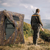 RPNB Hunting Blind One-Way 270 Degree See Through, 2-3 Person Portable Pop-Up Ground Blinds for Deer & Turkey Hunting
