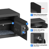 Biometric Home Safe with Fingerprint Digital Lock for Cash & Jewelry, 0.5 Cubic Feet, RPNB RP25FSA