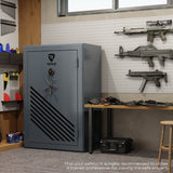 45 Gun Large Fireproof Biometric Digital Rifle Gun Safe for Pistols and Rifles, Grey, RPNB RPFS45-G