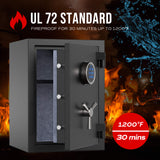Digital Keypad Fireproof Safe, Deluxe Safe Box, 1.29 Cubic Feet, RPNB RPEFS50