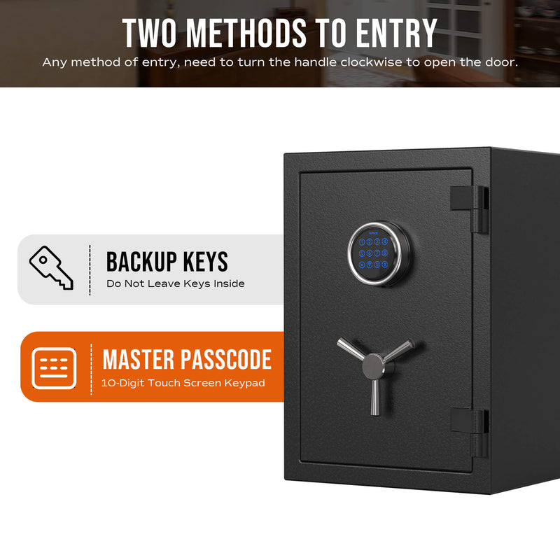 Digital Keypad Fireproof Safe, Deluxe Safe Box, 1.29 Cubic Feet, RPNB RPEFS50