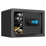 Biometric Home Safe with Fingerprint Digital Lock for Cash & Jewelry, 0.5 Cubic Feet, RPNB RP25FSA