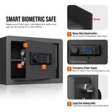 Biometric Home Safe with Fingerprint Digital Lock for Cash & Jewelry, 0.5 Cubic Feet, RPNB RP25FSA