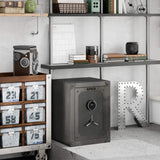 RPNB Large Home Biometric Retro Style Fingerprint Safe Box with Jewelry Drawer, 2.62 cuft-RPFV60