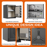 RPNB Large Home Biometric Retro Style Fingerprint Safe Box with Jewelry Drawer, 2.62 cuft-RPFV60