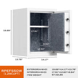 Digital Keypad White Fireproof Safe, Deluxe Safe Box, 1.29 Cubic Feet, RPNB RPEFS50W