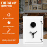 Digital Keypad White Fireproof Safe, Deluxe Safe Box, 1.29 Cubic Feet, RPNB RPEFS50W