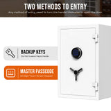 Digital Keypad White Fireproof Safe, Deluxe Home Safe, 2.12 Cubic Feet, RPNB RPEFS66W