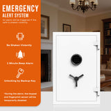 Digital Keypad White Fireproof Safe, Deluxe Home Safe, 2.12 Cubic Feet, RPNB RPEFS66W