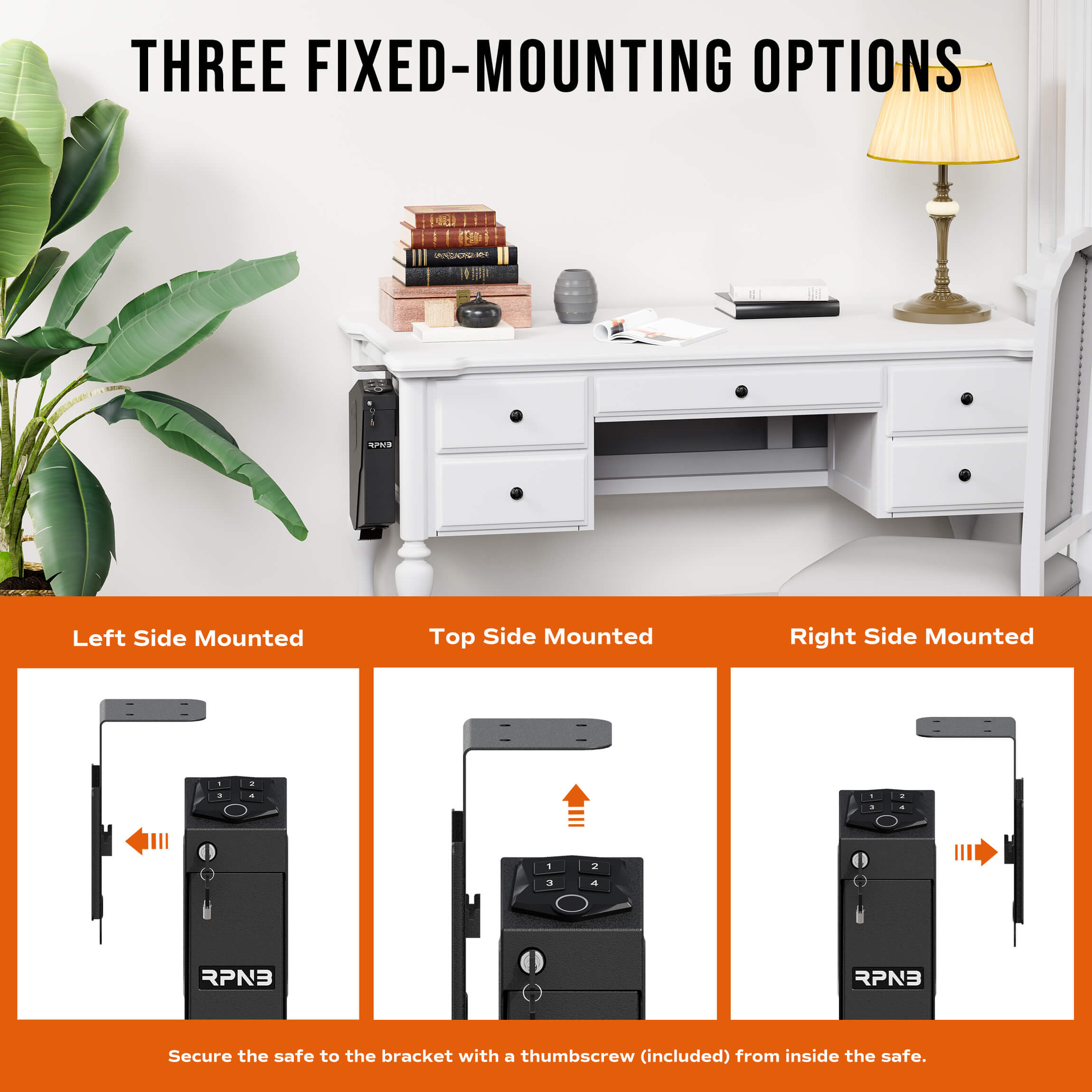 RPNB Drop Dawn Gun Safe with Biometric Lock Quick Access Single