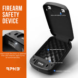 Biometric Gun Safe for Handgun, Pistol Safe for Nightstand with Fingerprint - RPNB RP2008