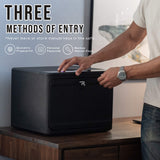 Fingerprint Gun Safe for Multiple Handguns,Biometric Pistol Safe Box- RPNB RP2009
