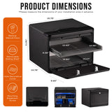 Fingerprint Gun Safe for Multiple Handguns,Biometric Pistol Safe Box- RPNB RP2009