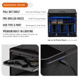 Fingerprint Gun Safe for Multiple Handguns,Biometric Pistol Safe Box- RPNB RP2009