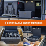 RPNB Biometric 4 Pistols High-Capacity Gun Safe for Handgun with Digital Key Pad, RP2016