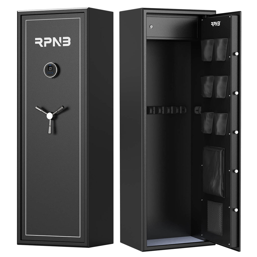 Rapid Rifle Safe 10 Rifle Gun Quick Access Safe, Electronic Long Gun Safe with Separate ...