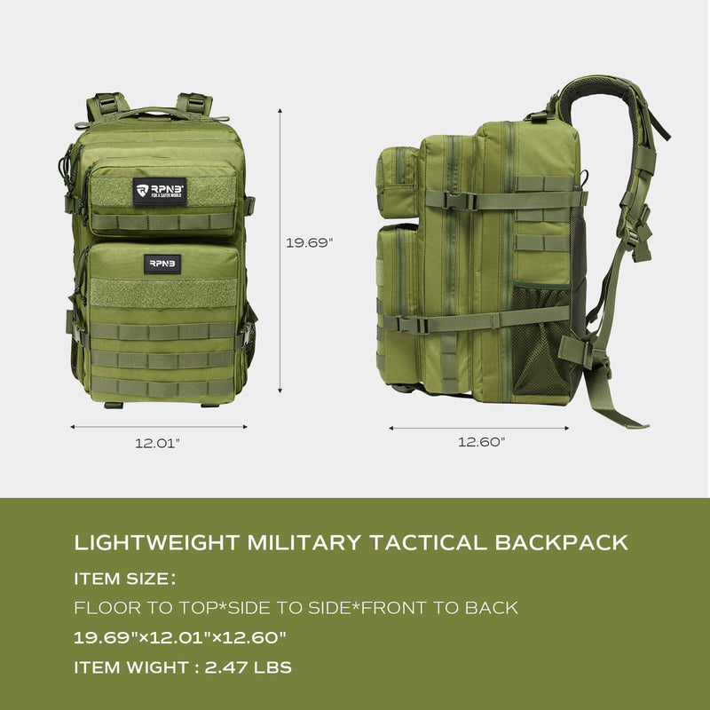 45L large capacity tactical backpack men army military bag outdoor