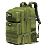 RPNB Large Capacity Military Tactical Backpack, Water-Resistant 3-Day Assault Pack, Army Green