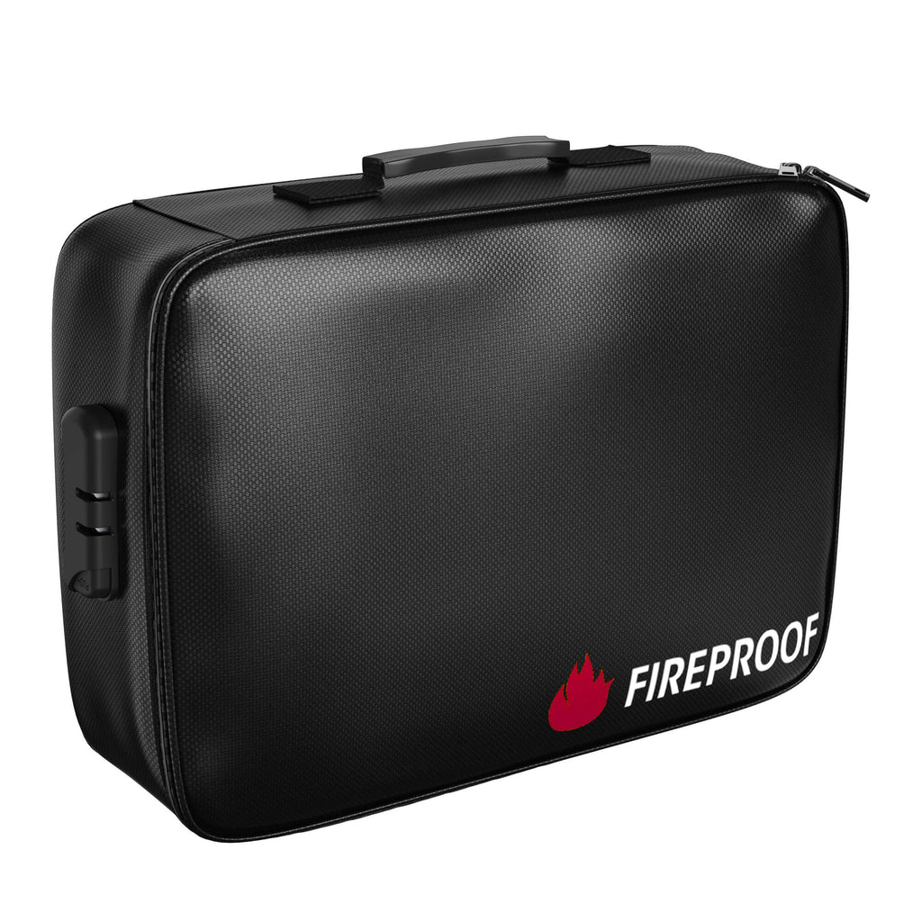 FIREPROOF BAG with Lock Small Money Organizer Case Valuables 2