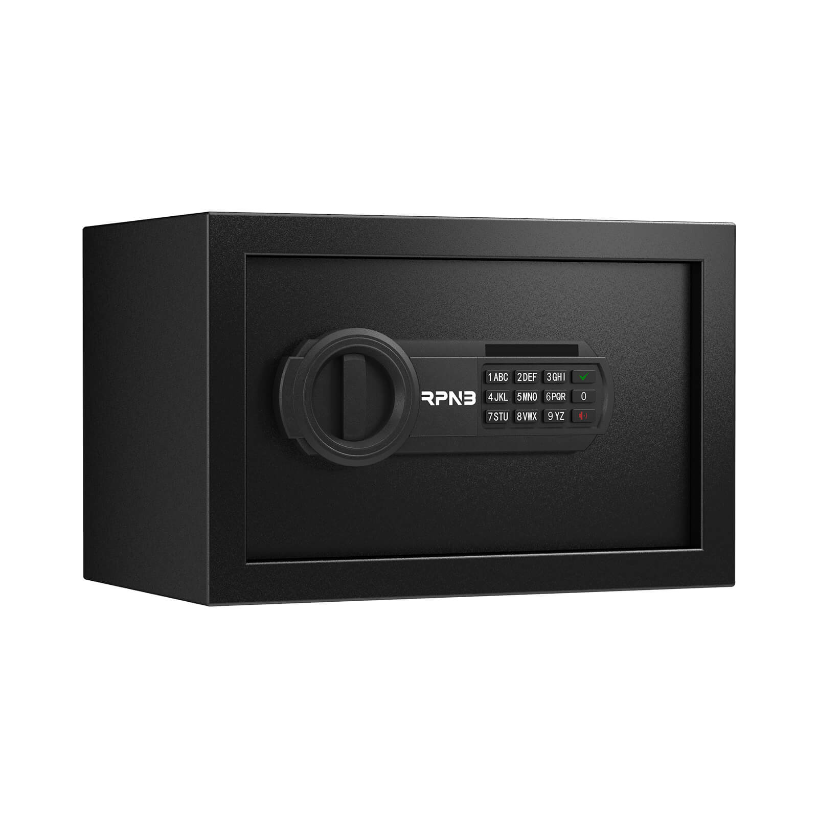 RPNB Compact Steel Lock Box With Electronic Combination Keypad-Digital Security Safe Box For Home and Hotel