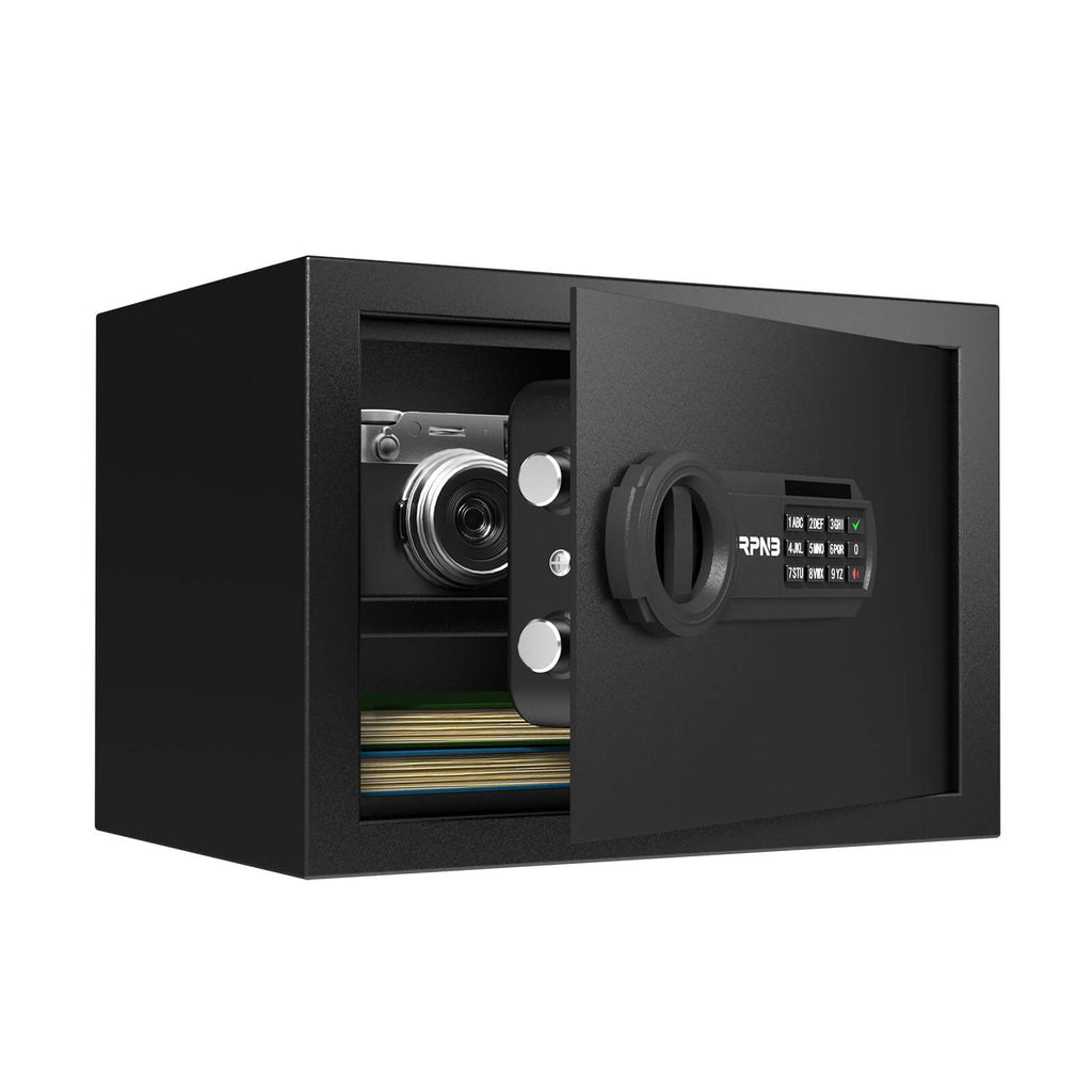 Compact Security Safe Combination Lock Personal Steel Safe Box 0.5 Cubic Feet RP25ESA