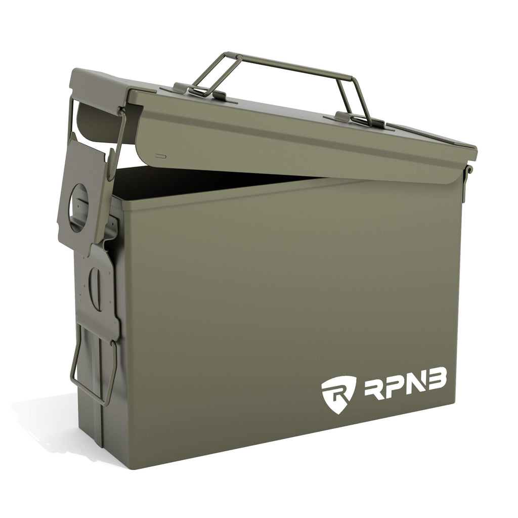 RPNB Metal Ammo Can .30 Cal, Military Heavy Gauge Steel Water Resistan