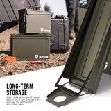 RPNB Metal Ammo Can .30 Cal, Military Heavy Gauge Steel Water Resistant Ammo Box for Handgun Ammo Storage
