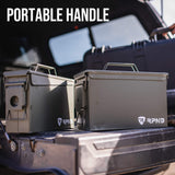 RPNB Metal Ammo Can .30 Cal, Military Heavy Gauge Steel Water Resistant Ammo Box for Handgun Ammo Storage