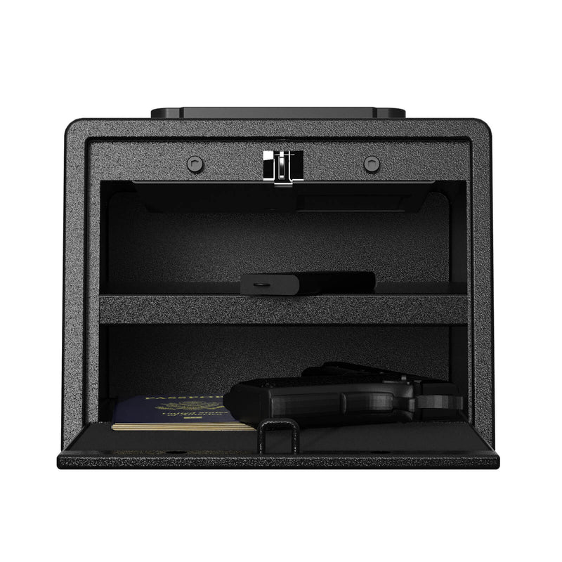 Quick Access Handgun Safe with mountable Shelf RP180 2