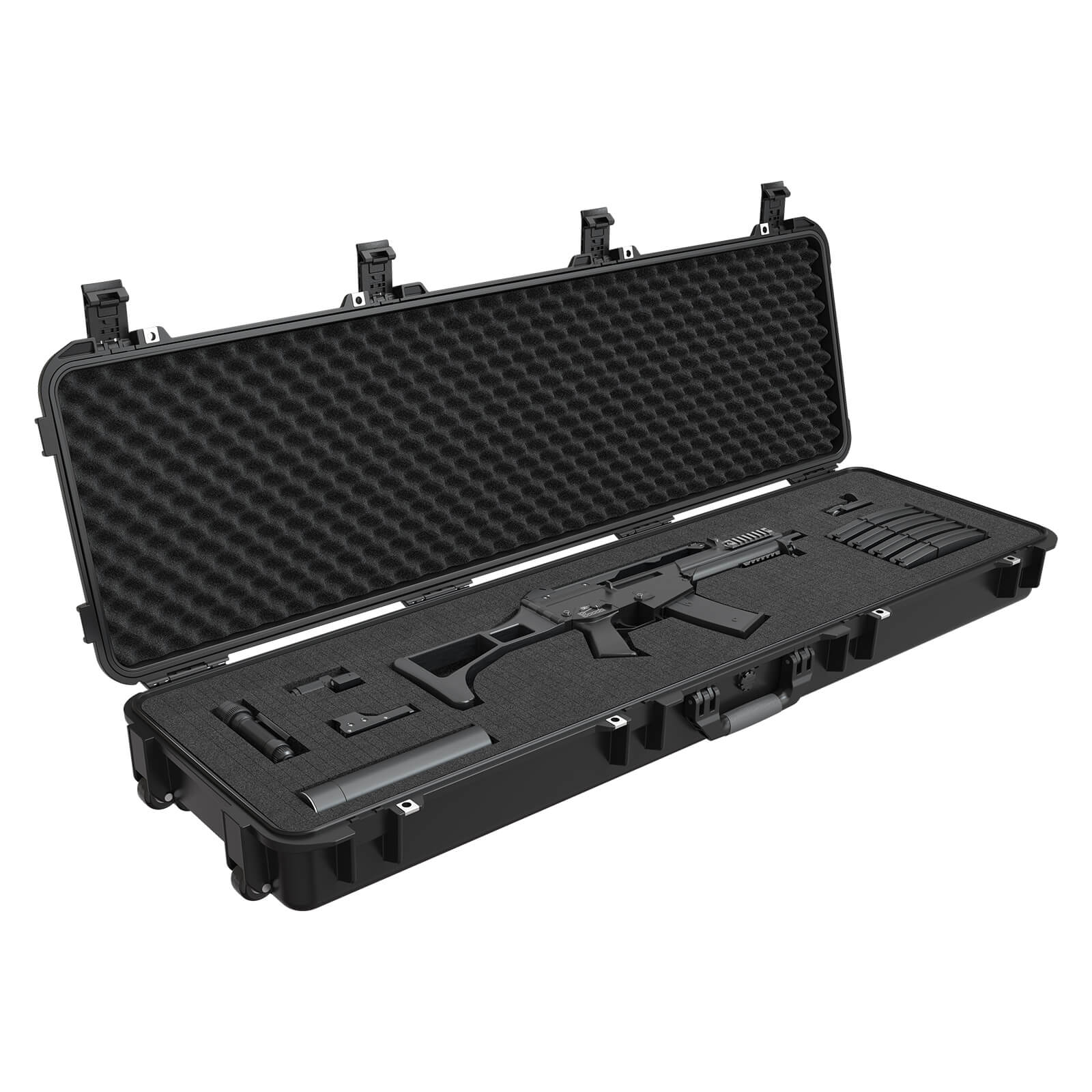 RPNB Weatherproof Tactical Rifle Case with Wheels and Customizable ...