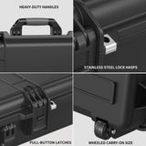Weatherproof Tactical Rifle Case with Wheels and Customizable Cubed Foam Product Image 6