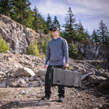 Weatherproof Tactical Rifle Case with Wheels and Customizable Cubed Foam Product Image 7